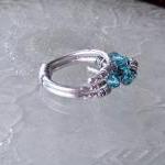 Blue Wire Wrapped Cluster R..