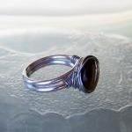 Tiger Eye Wire Wrapped Ring..