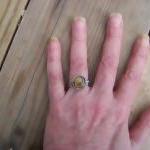 Tiger Eye Wire Wrapped Ring..
