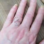 Cuff Ring - Double Hearts W..