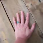 Ring size 6.5 - Aqua Blue a..