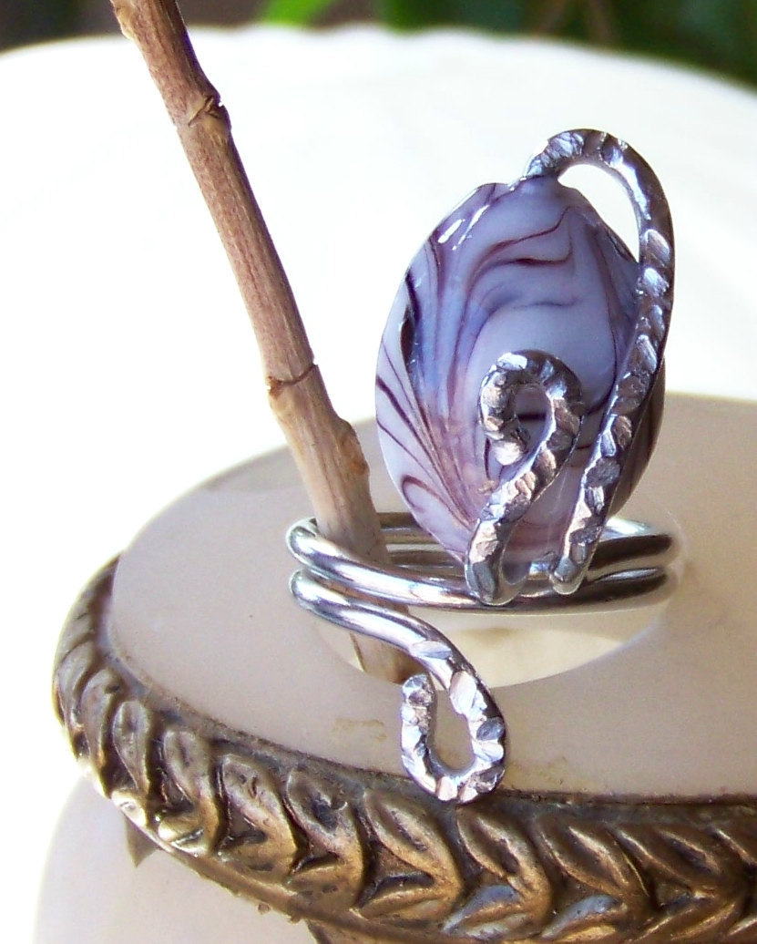 Wire Wrapped Ring - size 8 adjustable